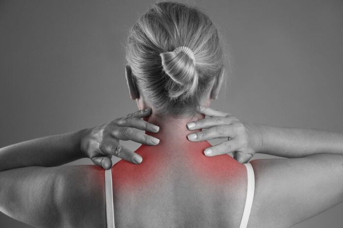 Intenzivní bolest při osteochondróze krční páteře